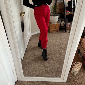 High waist cargo pants